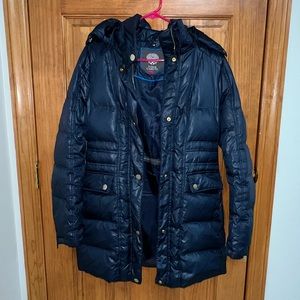 Navy Blue Vince Camuto Puffer/Rain Coat